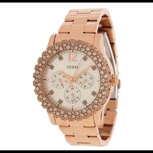 GUESS Rose Gold Tone Shimmering watch
